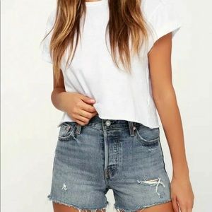 Levi’s Women High Rise Wedgie Cutoffs Shorts